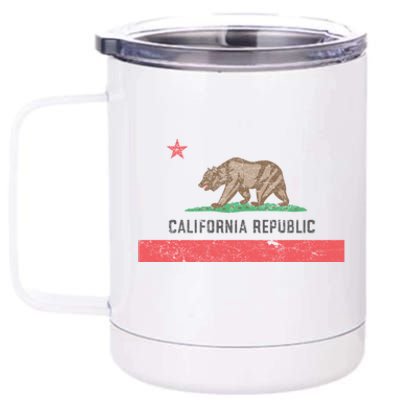 Vintage California Flag 12 oz Stainless Steel Tumbler Cup