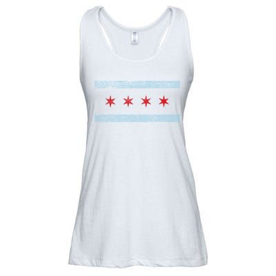 Vintage Chicago Flag Ladies Essential Flowy Tank