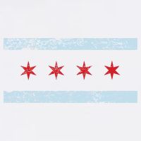 Vintage Chicago Flag Womens Tank Top