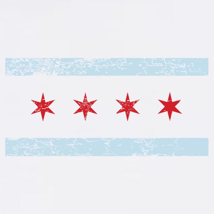 Vintage Chicago Flag Womens Tank Top