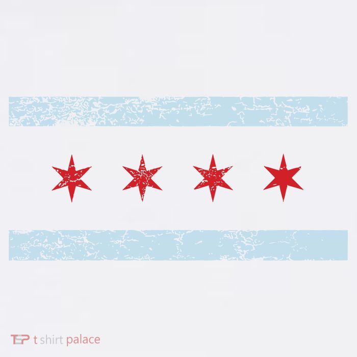 Vintage Chicago Flag Baby Bodysuit