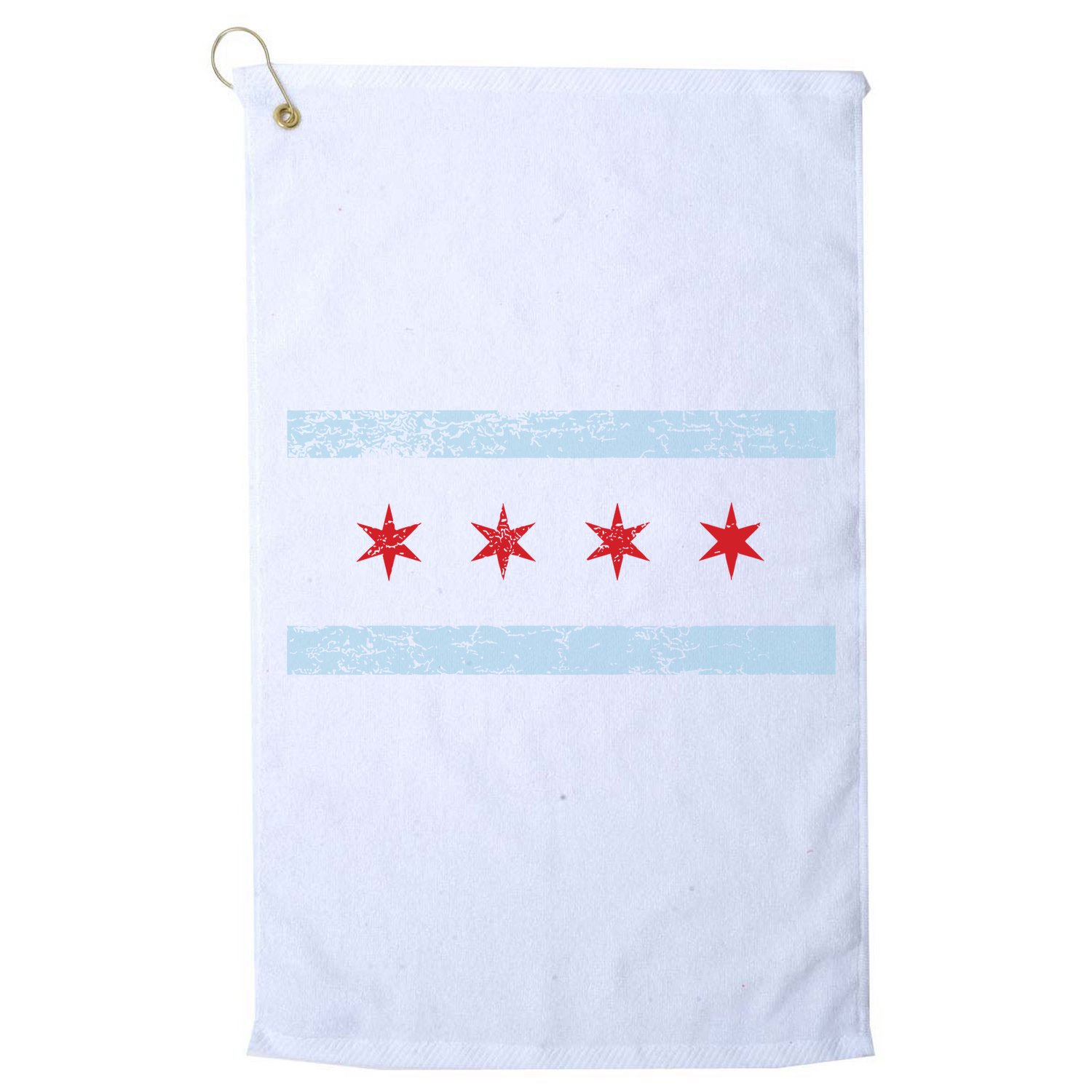 Vintage Chicago Flag Golf Towel