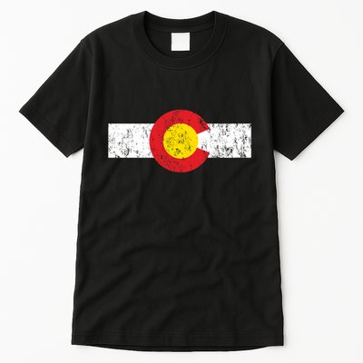 Vintage Colorado Flag Tall T-Shirt