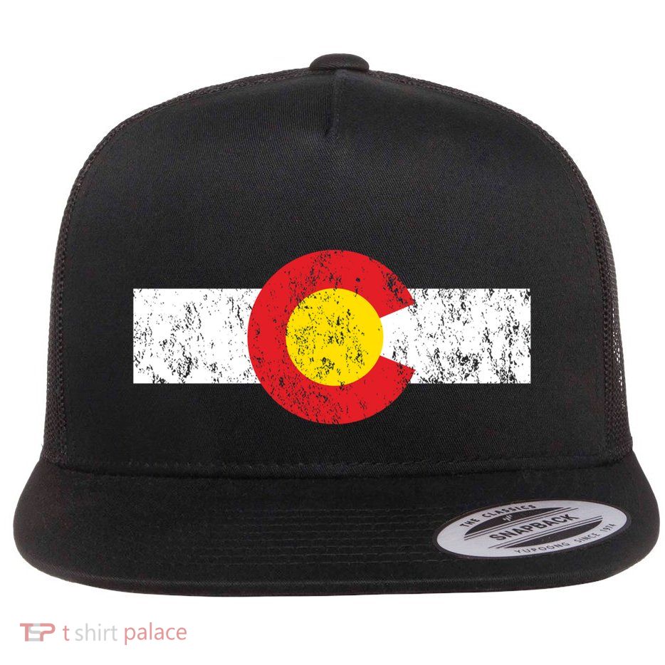 Vintage Colorado Flag Flatbill Hat