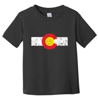 Vintage Colorado Flag Toddler T-Shirt