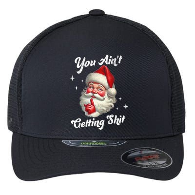 Vintage Christmas Funny Santa Claus Flexfit Unipanel Trucker Cap