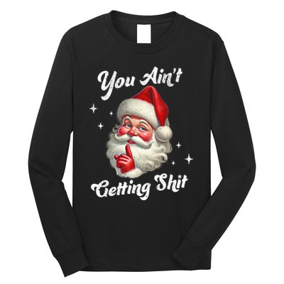 Vintage Christmas Funny Santa Claus Long Sleeve Shirt