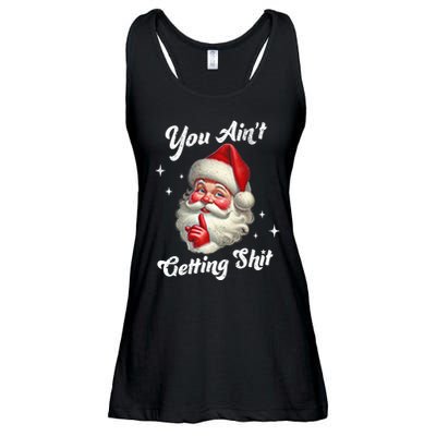 Vintage Christmas Funny Santa Claus Ladies Essential Flowy Tank