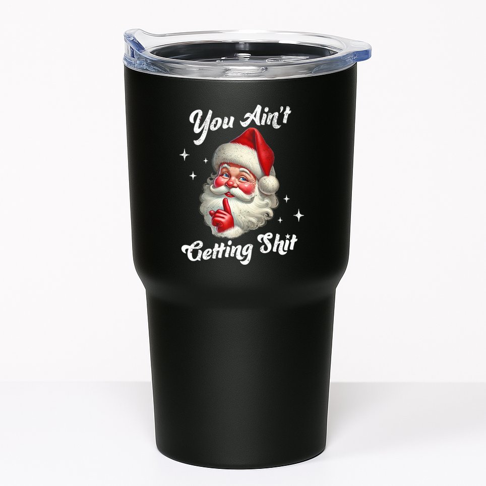 Vintage Christmas Funny Santa Claus Tumbler