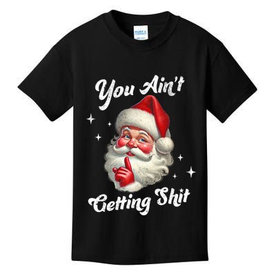Vintage Christmas Funny Santa Claus Kids T-Shirt