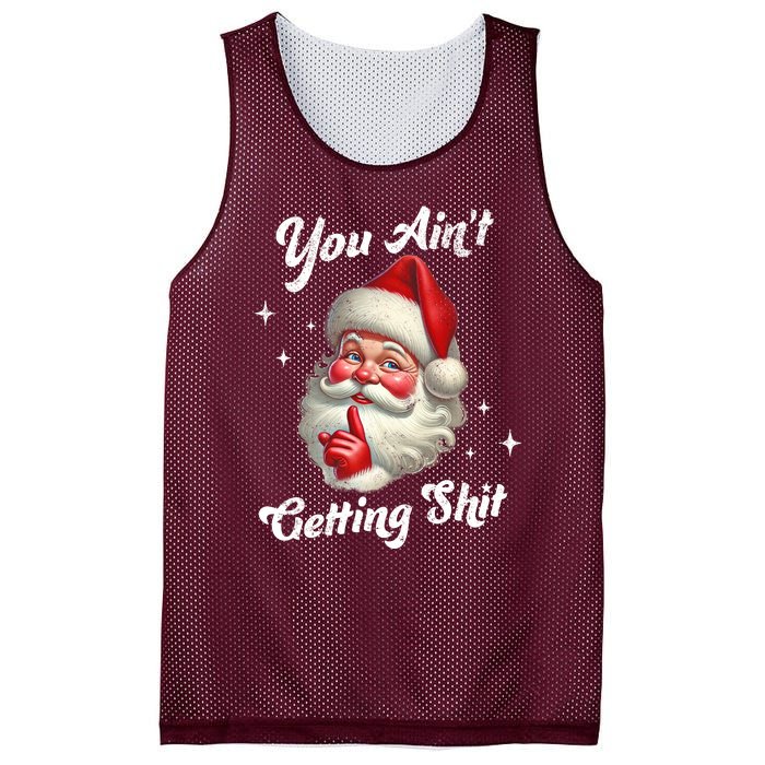 Vintage Christmas Funny Santa Claus Mesh Reversible Basketball Jersey Tank