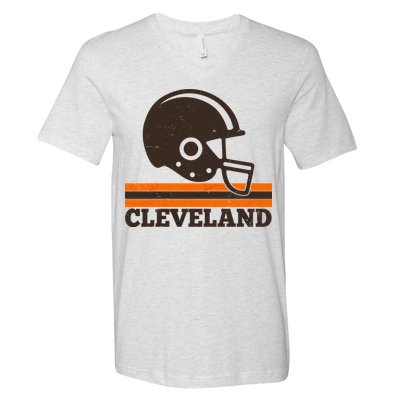 Vintage Cleveland Football Helmet Logo V-Neck T-Shirt