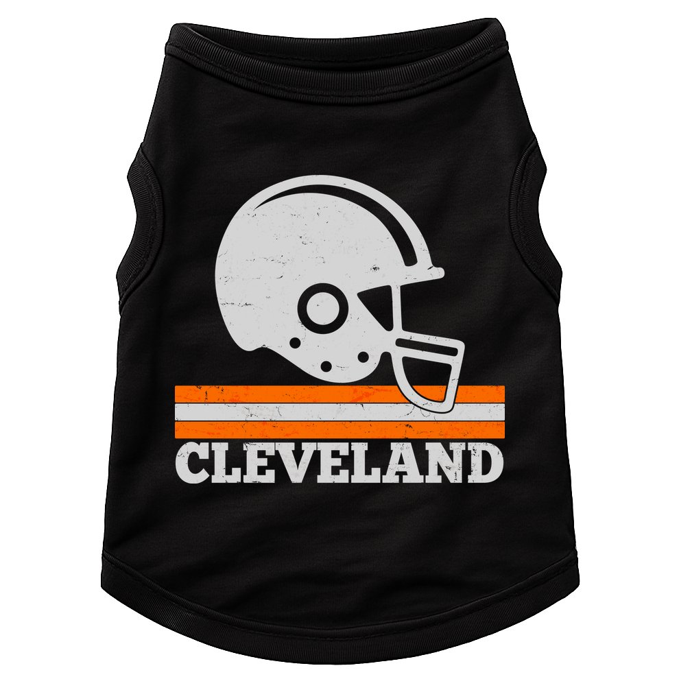 Vintage Cleveland Football Helmet Logo Doggie Tank