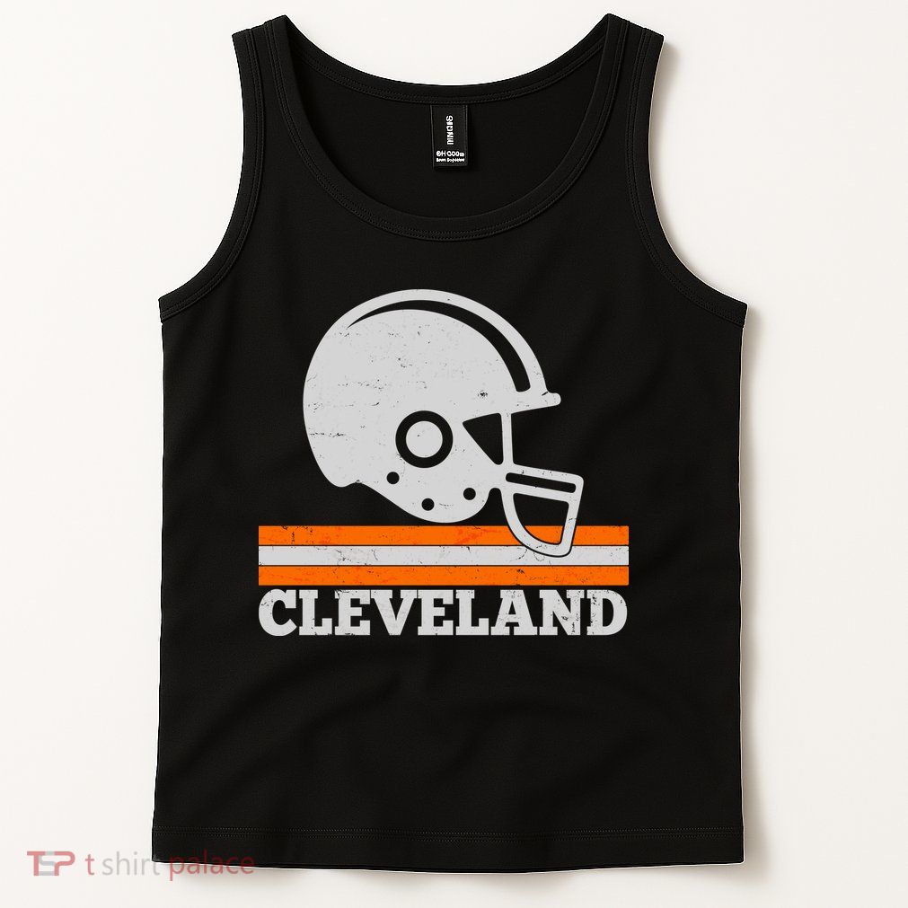 Vintage Cleveland Football Helmet Logo Tank Top