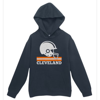 Vintage Cleveland Football Helmet Logo Urban Pullover Hoodie