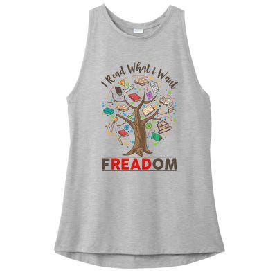 Vintage Censorship Freedom Reading Nerd I Read Banned Books Meaningful Gift Ladies PosiCharge Tri-Blend Wicking Tank