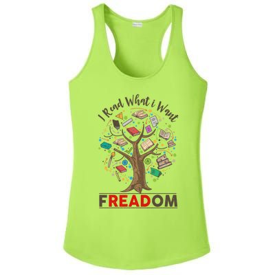 Vintage Censorship Freedom Reading Nerd I Read Banned Books Meaningful Gift Ladies PosiCharge Competitor Racerback Tank