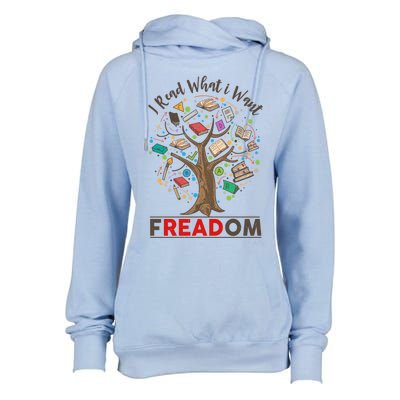 Vintage Censorship Freedom Reading Nerd I Read Banned Books Meaningful Gift Womens Funnel Neck Pullover Hood