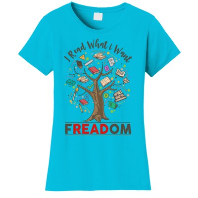 Vintage Censorship Freedom Reading Nerd I Read Banned Books Meaningful Gift Women's T-Shirt