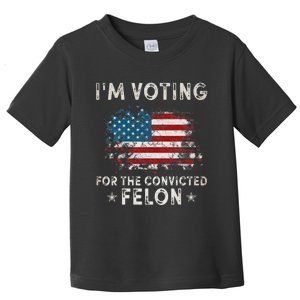 Voting Convicted Felon Retro Humor Toddler T-Shirt