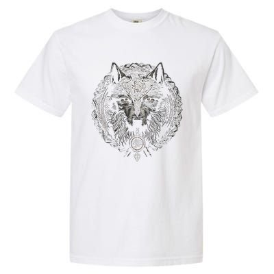 Viking Celtic Fenrir Wolf Garment-Dyed Heavyweight T-Shirt