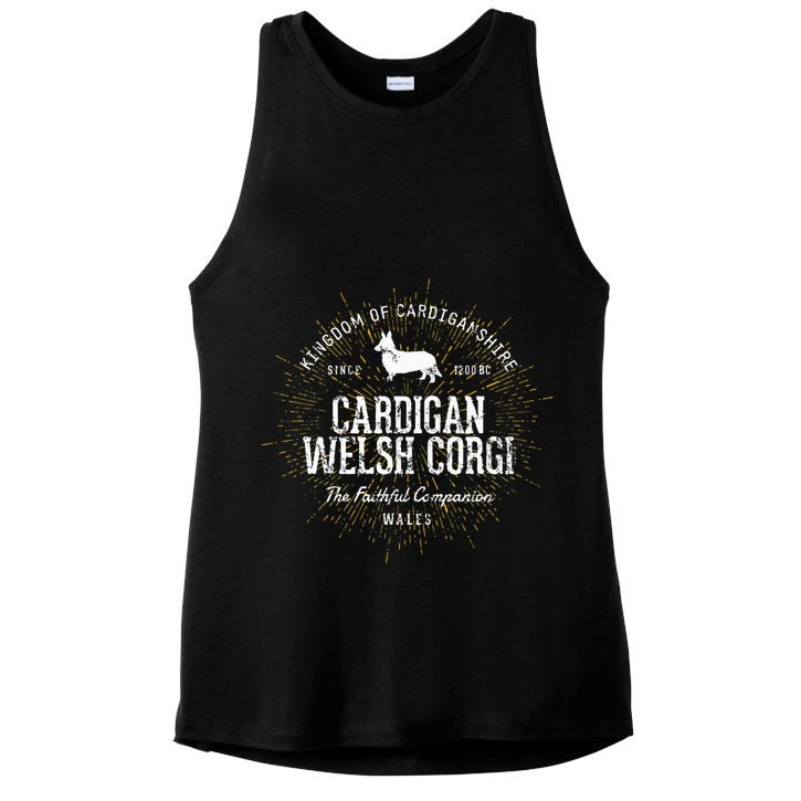 Vintage Cardigan for Dog Lovers Cardigan Welsh Corgi Ladies PosiCharge Tri-Blend Wicking Tank