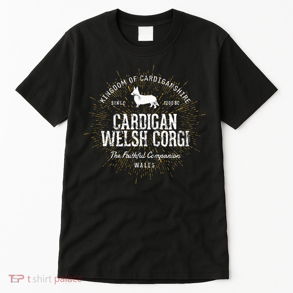 Vintage Cardigan for Dog Lovers Cardigan Welsh Corgi Tall T-Shirt