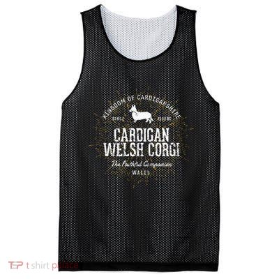 Vintage Cardigan for Dog Lovers Cardigan Welsh Corgi Mesh Reversible Basketball Jersey Tank