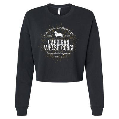 Vintage Cardigan for Dog Lovers Cardigan Welsh Corgi Cropped Pullover Crew