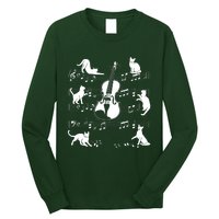 Violinist Cats For Cat Loving Violin Player Long Sleeve Shirt