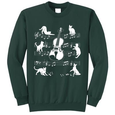 Violinist Cats For Cat Loving Violin Player Sweatshirt