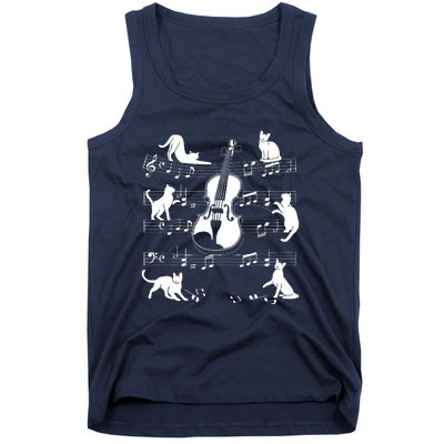 Violinist Cats For Cat Loving Violin Player Tank Top