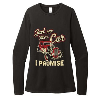 Vintage Car Fan Just One More Car I Promise Womens CVC Long Sleeve Shirt