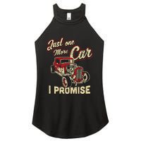 Vintage Car Fan Just One More Car I Promise Women's Perfect Tri Rocker Tank