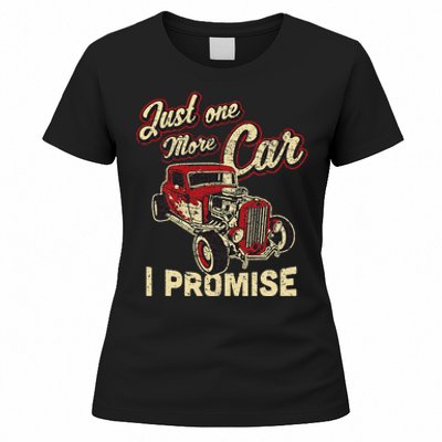 Vintage Car Fan Just One More Car I Promise Women's T-Shirt