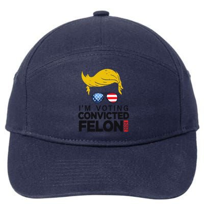 Voting Convicted Felon 2024 Graphic 7-Panel Snapback Hat