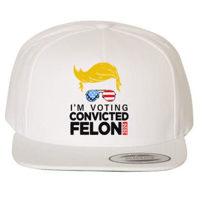 Voting Convicted Felon 2024 Graphic Wool Snapback Cap