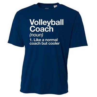 Volleyball Coach Funny Sports Definition Trainer Instructor Cooling Performance Crew T-Shirt