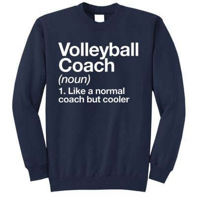 Volleyball Coach Funny Sports Definition Trainer Instructor Tall Sweatshirt