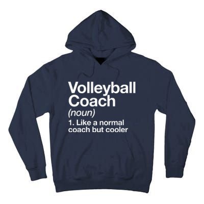 Volleyball Coach Funny Sports Definition Trainer Instructor Tall Hoodie