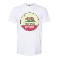 Vintage California Flag Softstyle CVC T-Shirt