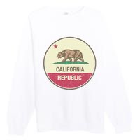 Vintage California Flag Premium Crewneck Sweatshirt