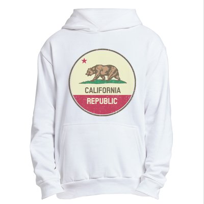 Vintage California Flag Urban Pullover Hoodie