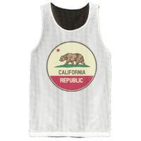 Vintage California Flag Mesh Reversible Basketball Jersey Tank