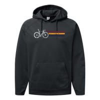 Vintage Cycling Funny Classic Bicycle Bicycling Lover Outfit Performance Fleece Hoodie