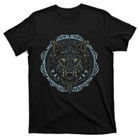 Viking Celtic Fenrir Wolf Of Odin Norse Myths Nordic Gifts T-Shirt