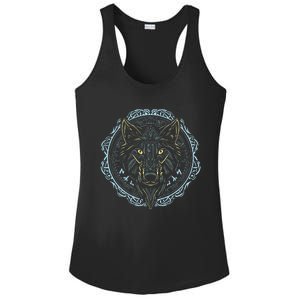 Viking Celtic Fenrir Wolf Of Odin Norse Myths Nordic Ladies PosiCharge Competitor Racerback Tank