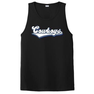 Vintages Cowboys Football Logo PosiCharge Competitor Tank