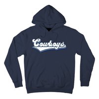 Vintages Cowboys Football Logo Hoodie