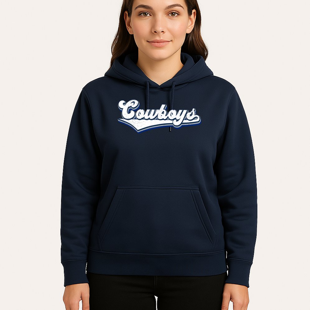 Vintages Cowboys Football Logo Hoodie